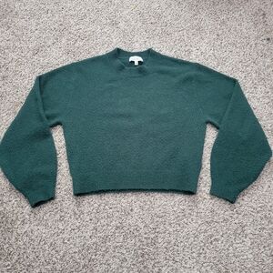& Other Stories Sweater Forest Green Crew Neck Size Small